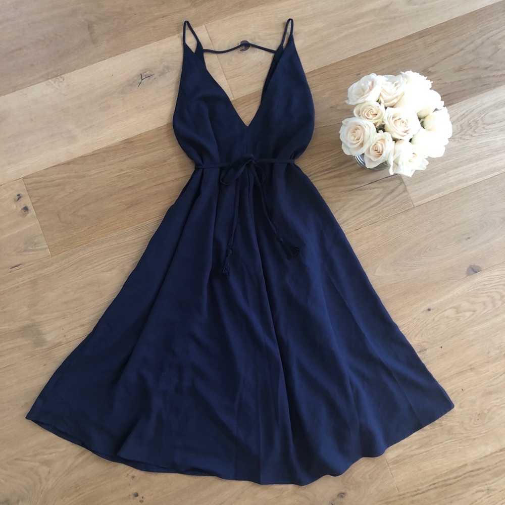 Navy Midi Dress